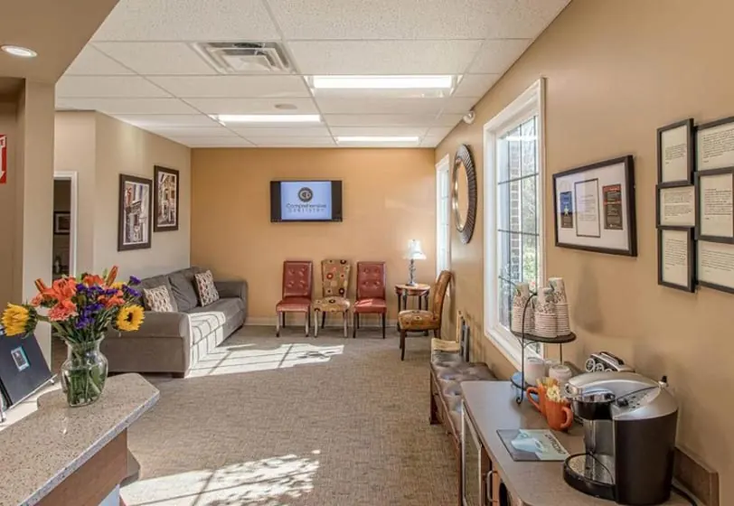 inside the waiting room of Ypsilanti, MI dental office Comprehensive Dentistry